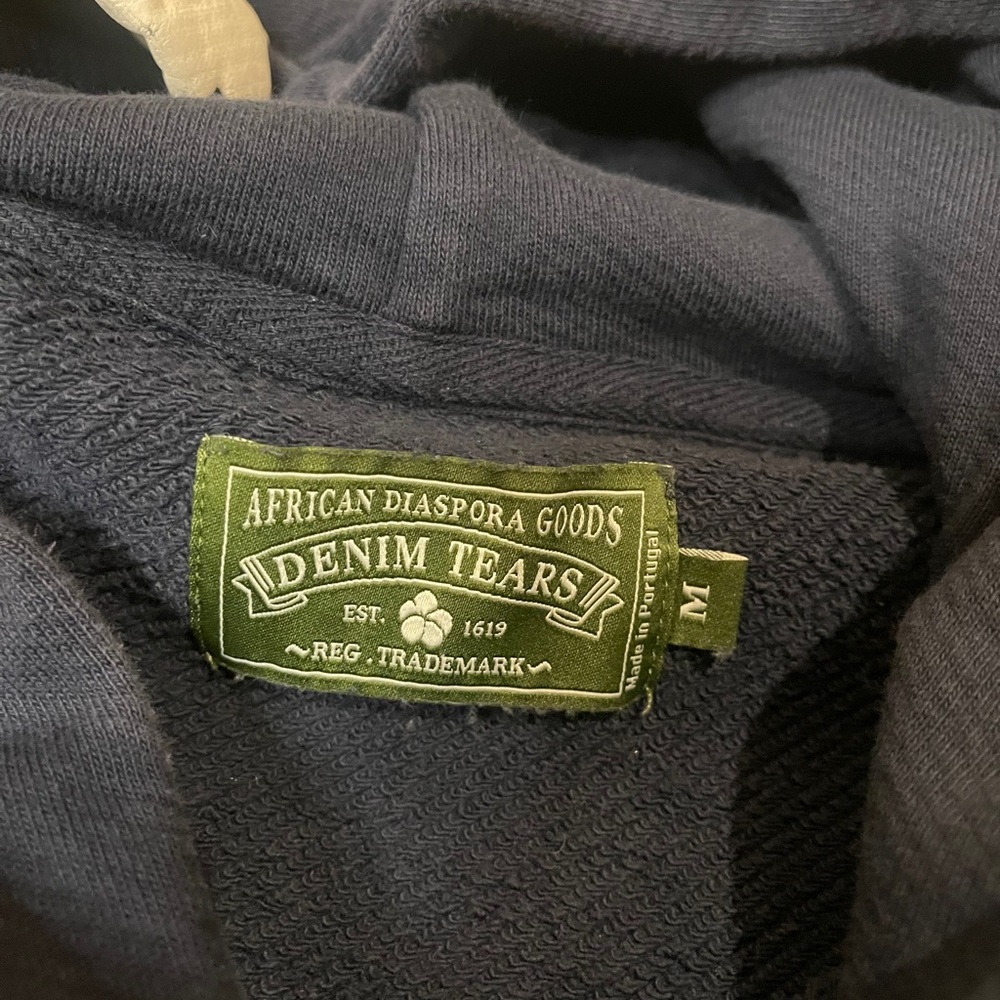 Denim Tears Men's hoodie navy blue - Picture 5 of 8